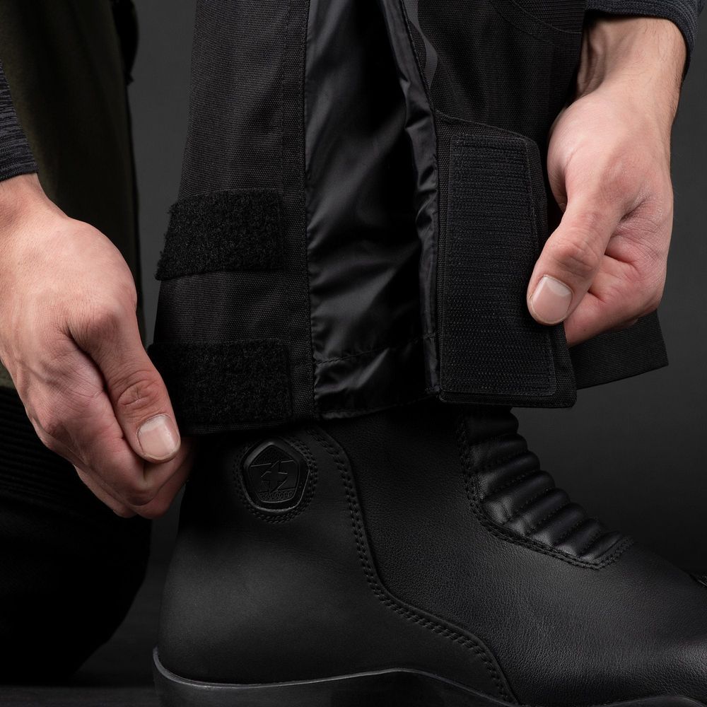 Oxford Rockland Textile Trouser Charcoal / Black / Red