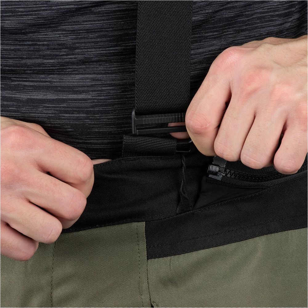 Oxford Rockland Textile Trouser Khaki / Black / Fluo Yellow