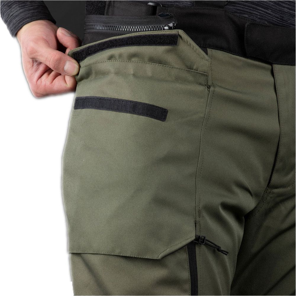 Oxford Rockland Textile Trouser Khaki / Black / Fluo Yellow
