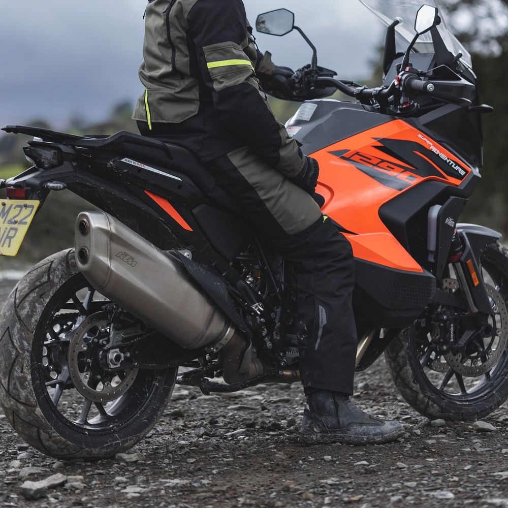 Oxford Rockland Textile Trouser Khaki / Black / Fluo Yellow