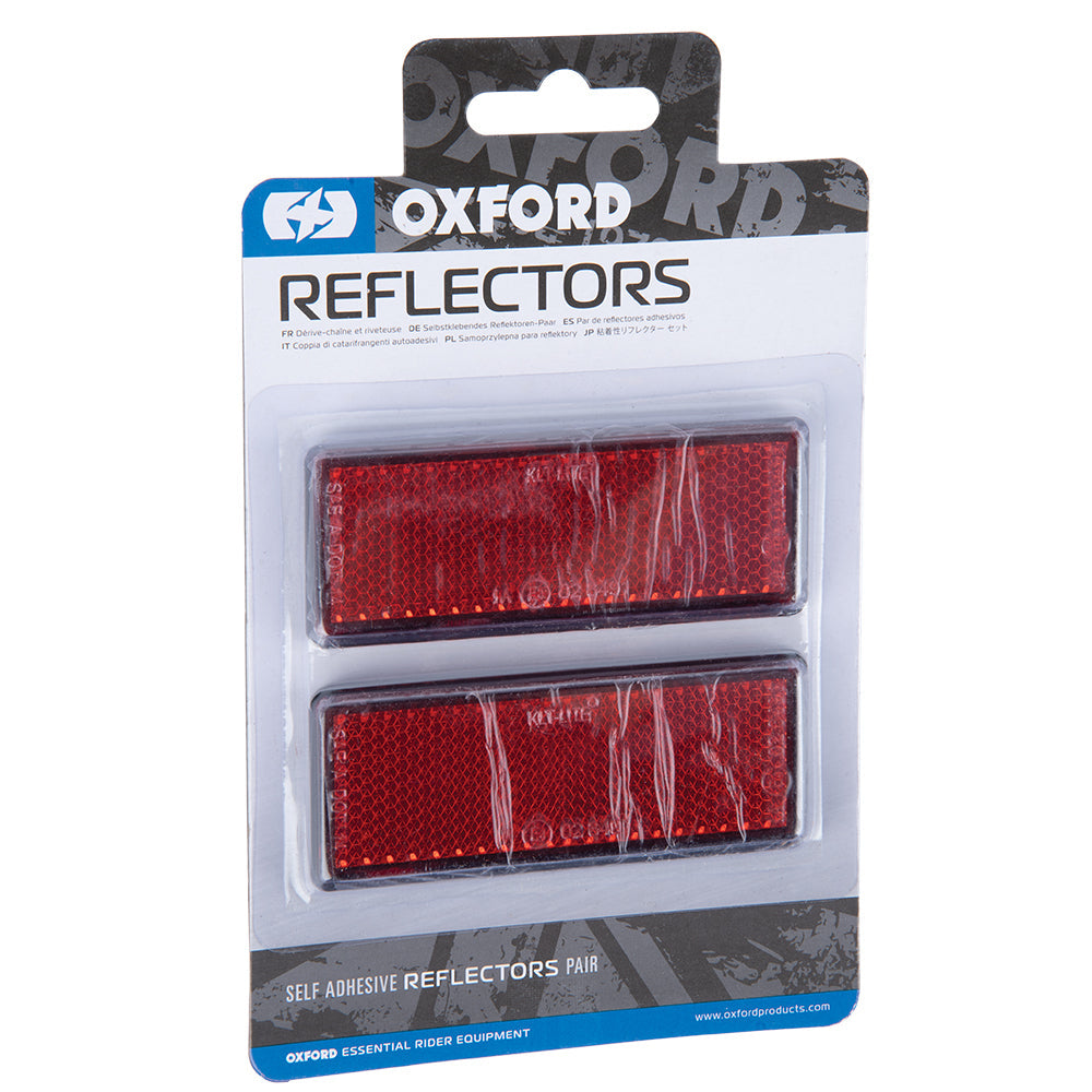Oxford Self Adhesive Rectangular Reflectors - Pair