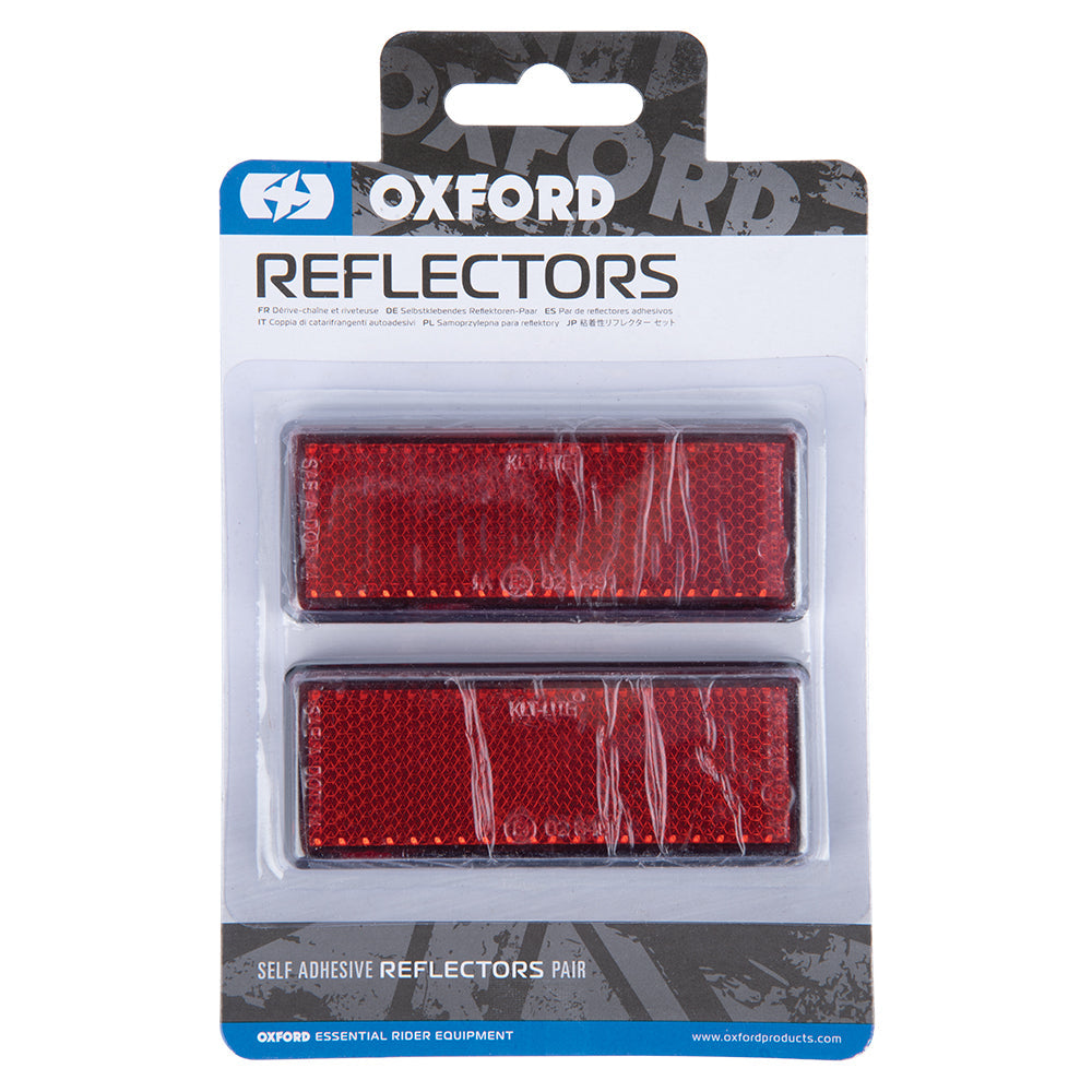 Oxford Self Adhesive Rectangular Reflectors - Pair