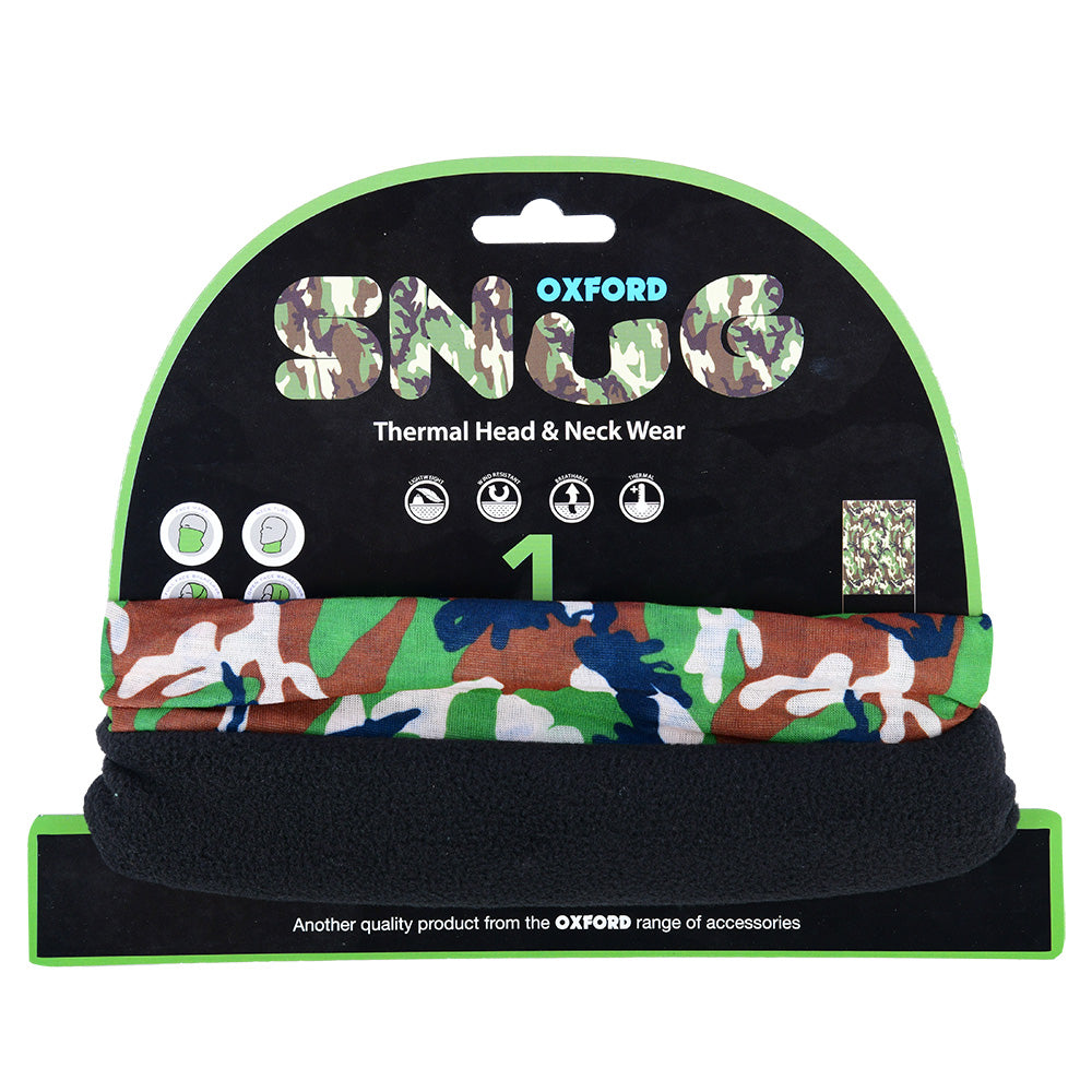 Oxford Snug Thermal Head & Neckwear Green Camo