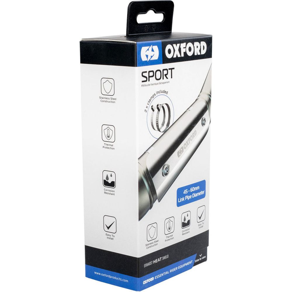 Oxford Sport Exhaust Heat Shield Silver