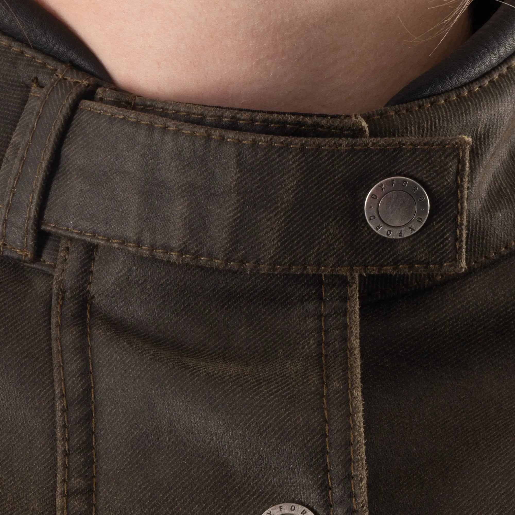 Oxford Sterling D2D Ladies Textile Jacket Khaki - FREE UK Shipping, FREE 365 Day Returns | Moto Central