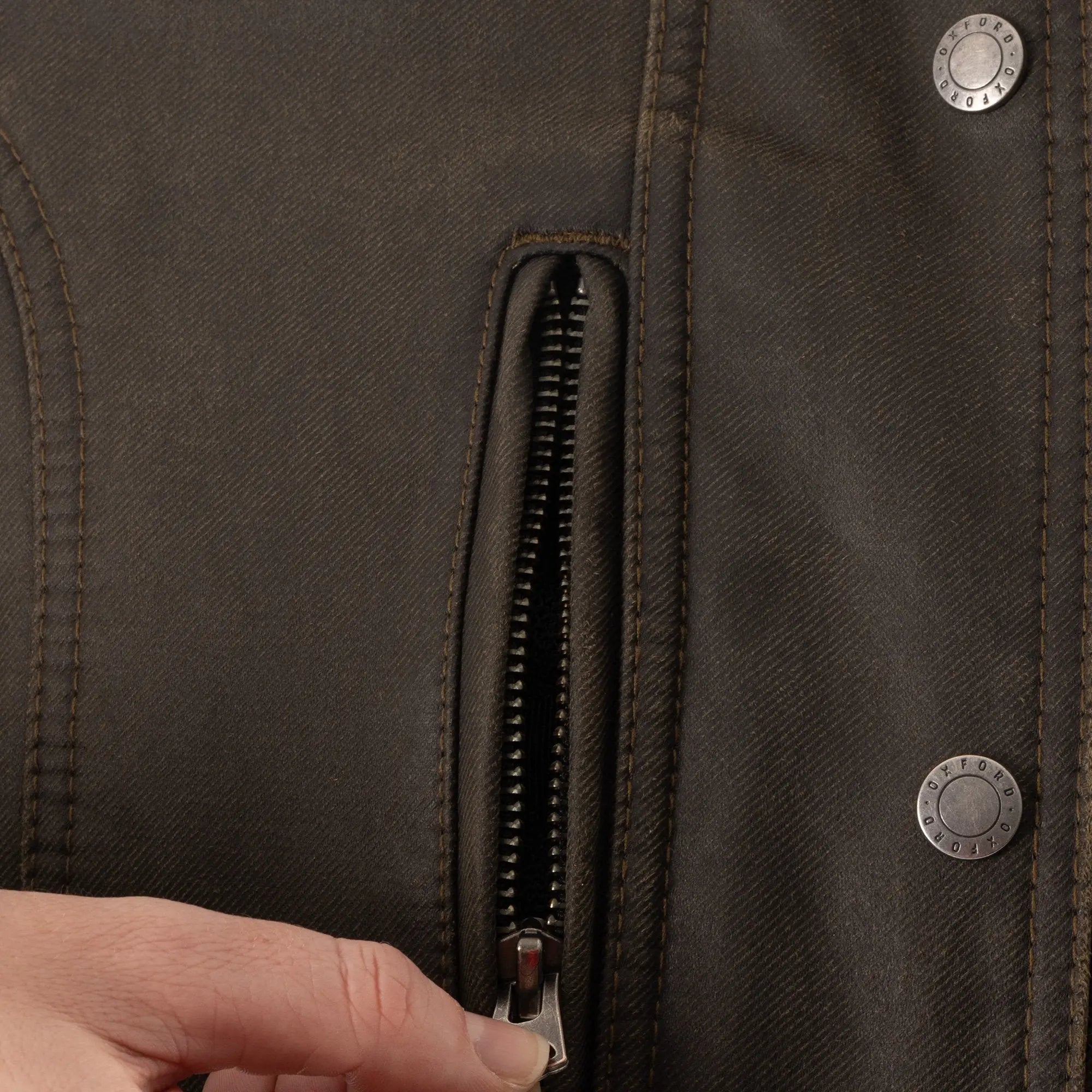 Oxford Sterling D2D Ladies Textile Jacket Khaki - FREE UK Shipping, FREE 365 Day Returns | Moto Central