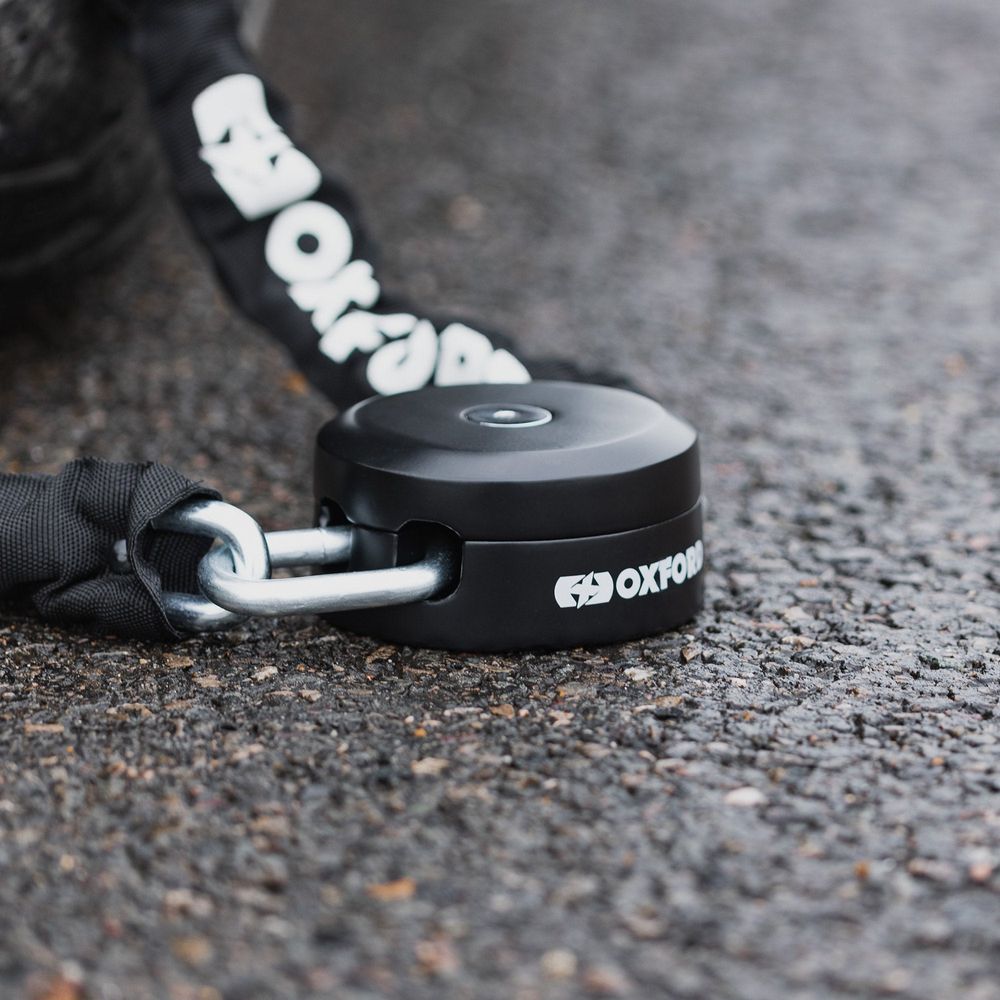 Oxford Stinger Anchor & Chain Lock Black - 10mm x 1.2m