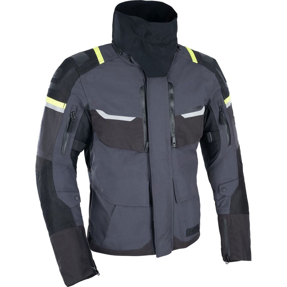 Oxford Stormland Dry2Dry Textile Jacket Grey / Black / Fluo Yellow