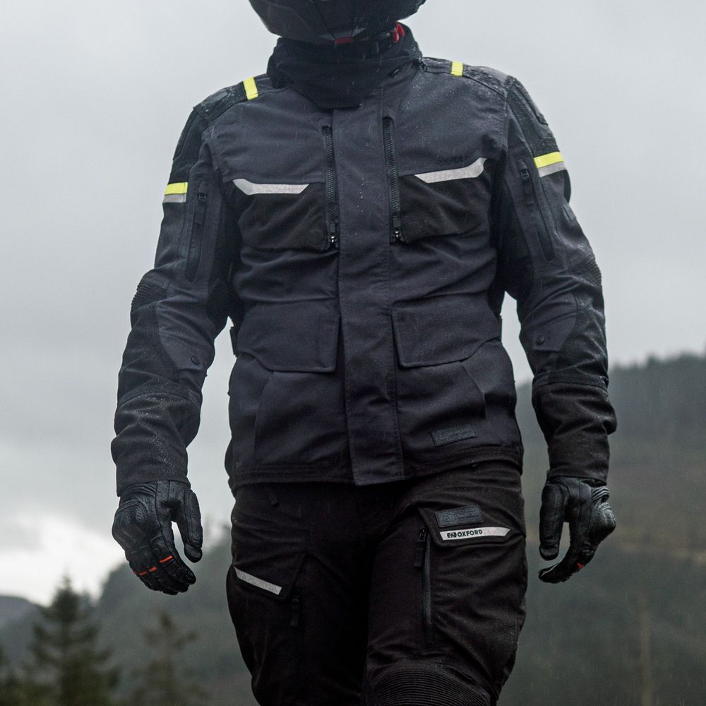 Oxford Stormland Dry2Dry Textile Jacket Grey / Black / Fluo Yellow