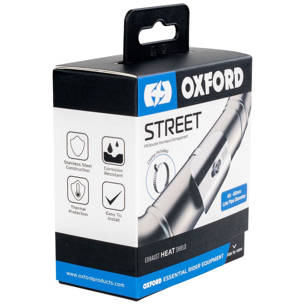Oxford Street Exhaust Heat Shield Silver