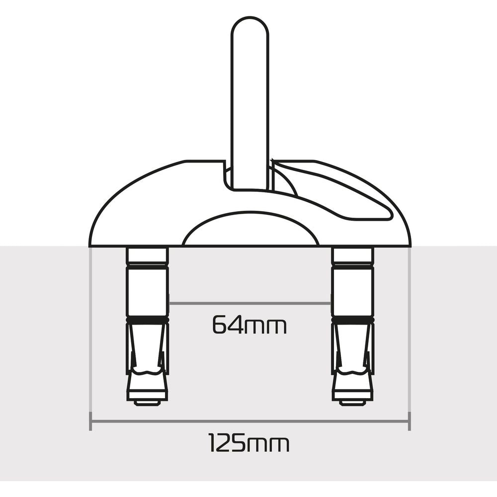 Oxford Task Force Ground & Wall Anchor Kit Black