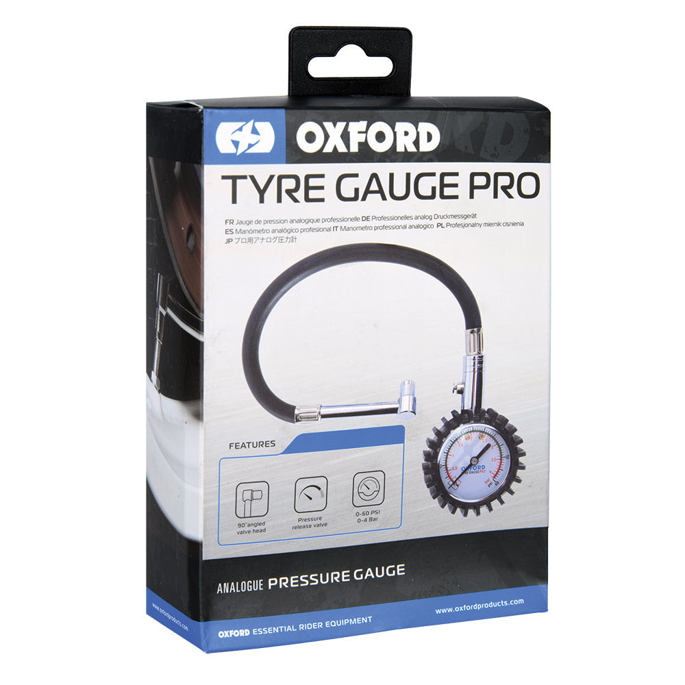 Oxford Tyre Gauge Pro Dial Type - 0-60 PSI