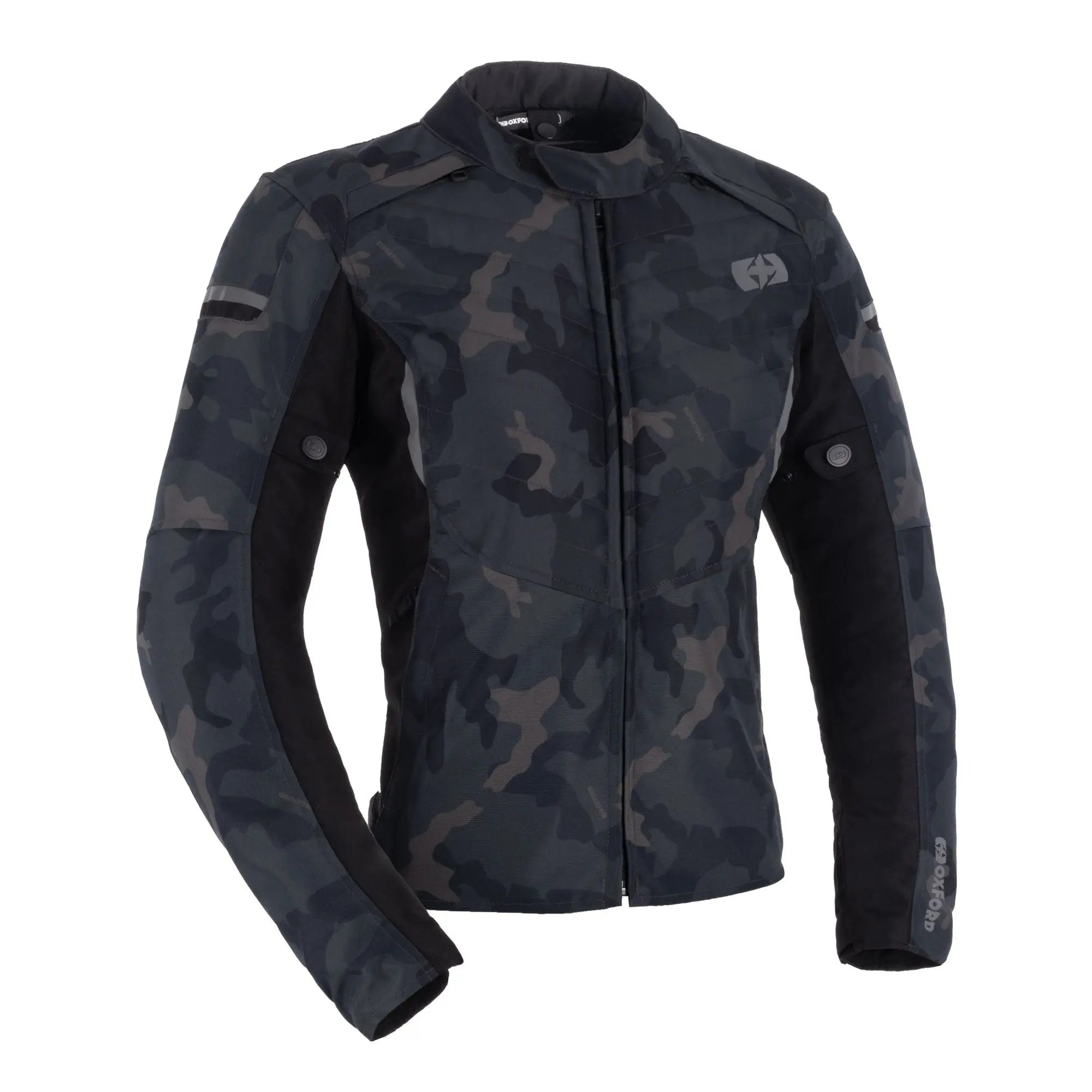 Oxford Valencia D2D 3.0 Ladies Textile Jacket Black Camo - FREE UK Shipping, FREE 365 Day Returns | Moto Central