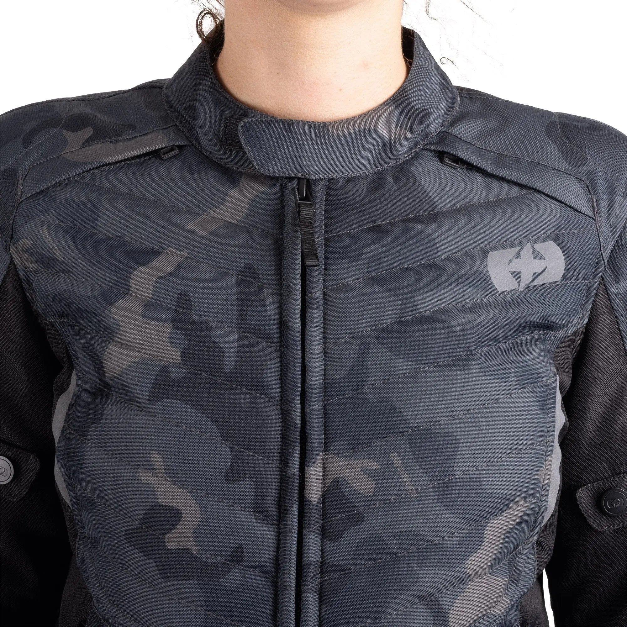Oxford Valencia D2D 3.0 Ladies Textile Jacket Black Camo - FREE UK Shipping, FREE 365 Day Returns | Moto Central
