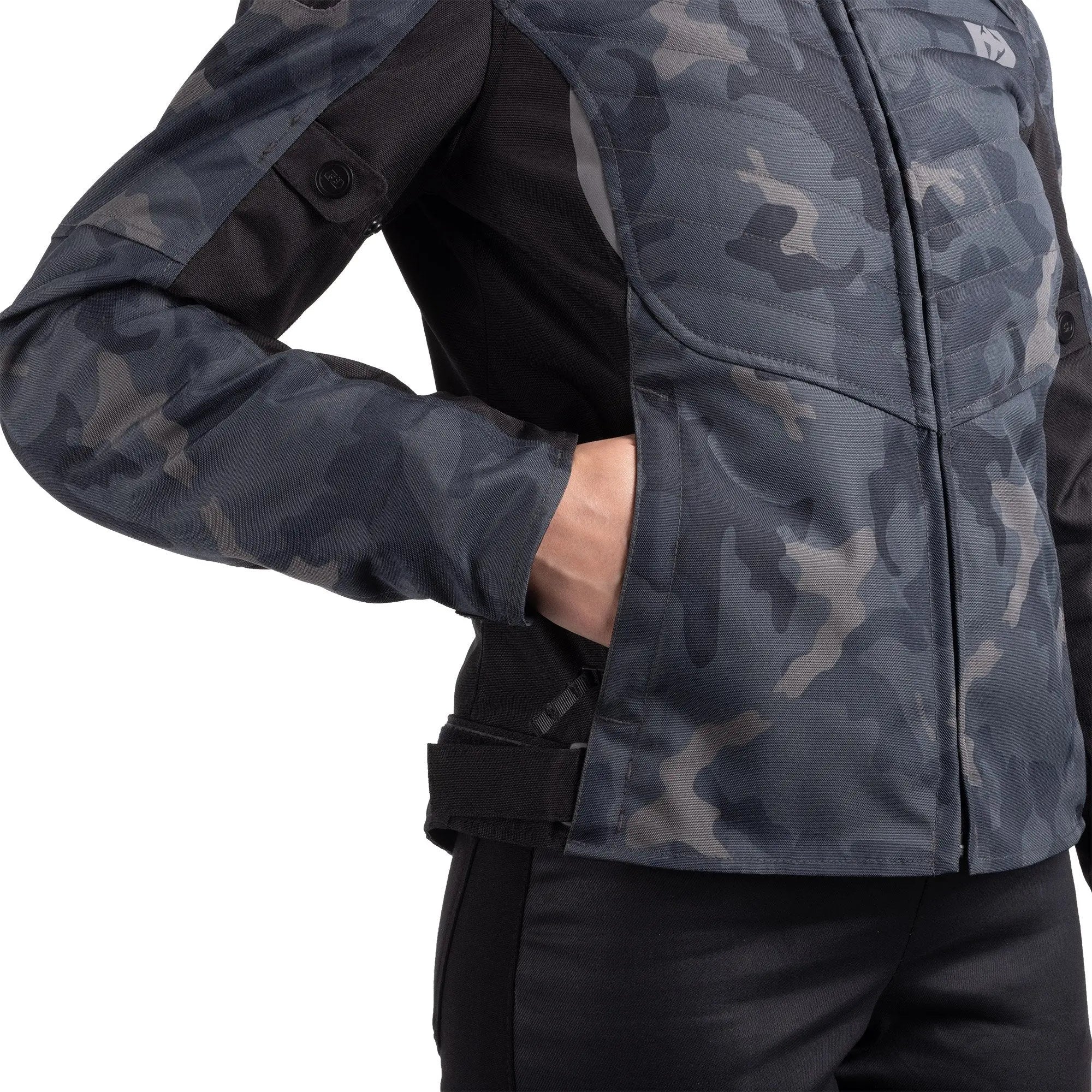 Oxford Valencia D2D 3.0 Ladies Textile Jacket Black Camo - FREE UK Shipping, FREE 365 Day Returns | Moto Central