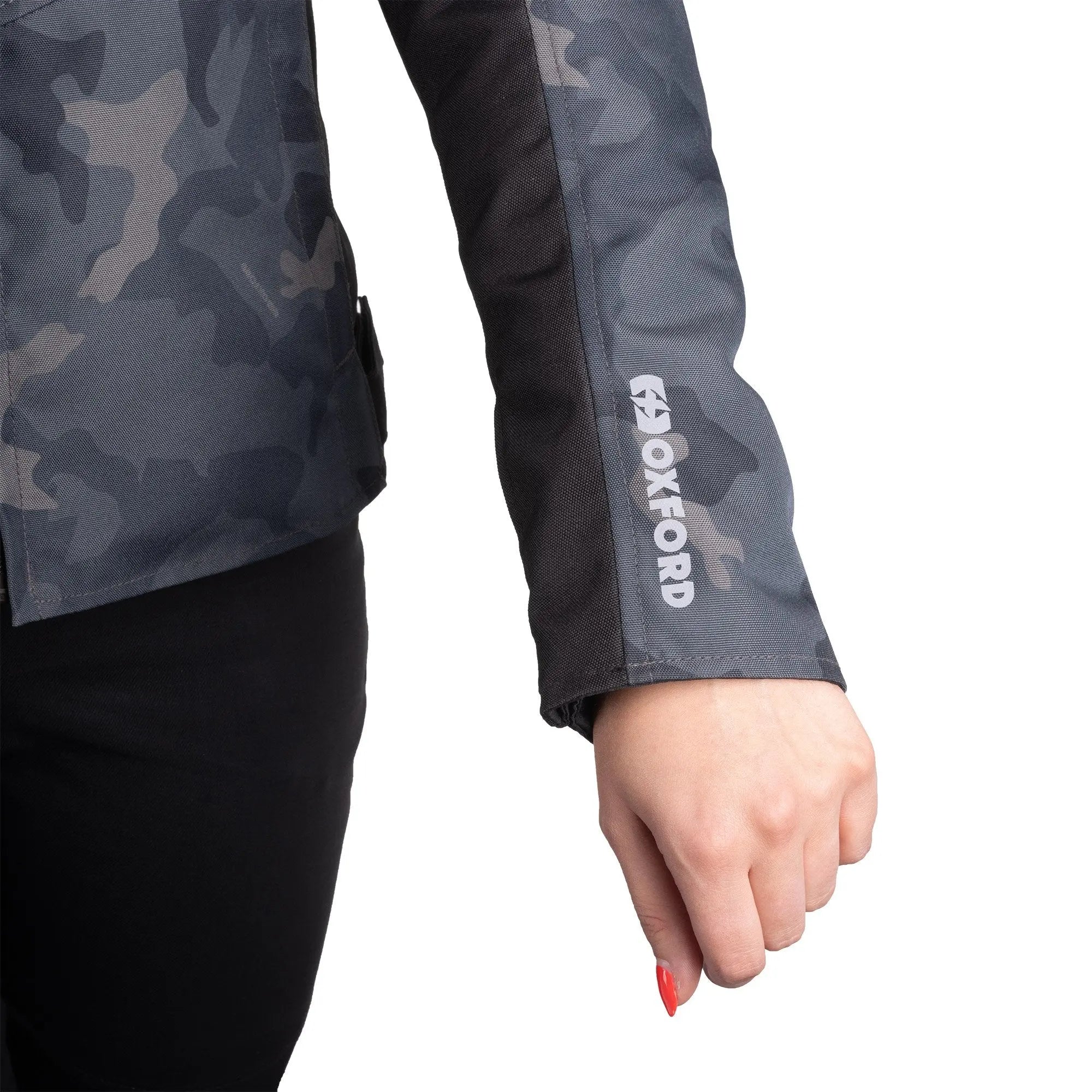 Oxford Valencia D2D 3.0 Ladies Textile Jacket Black Camo - FREE UK Shipping, FREE 365 Day Returns | Moto Central