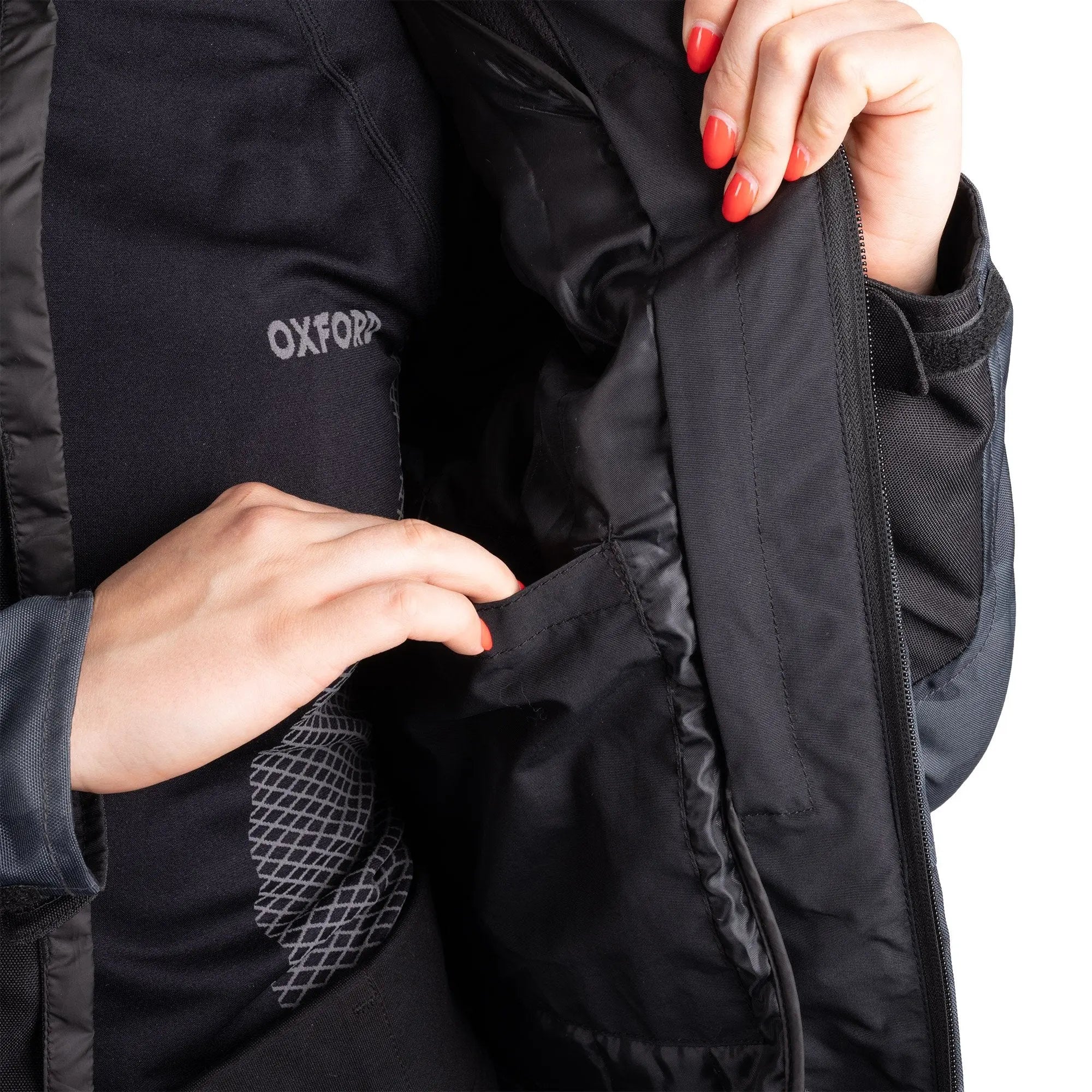 Oxford Valencia D2D 3.0 Ladies Textile Jacket Black Camo - FREE UK Shipping, FREE 365 Day Returns | Moto Central