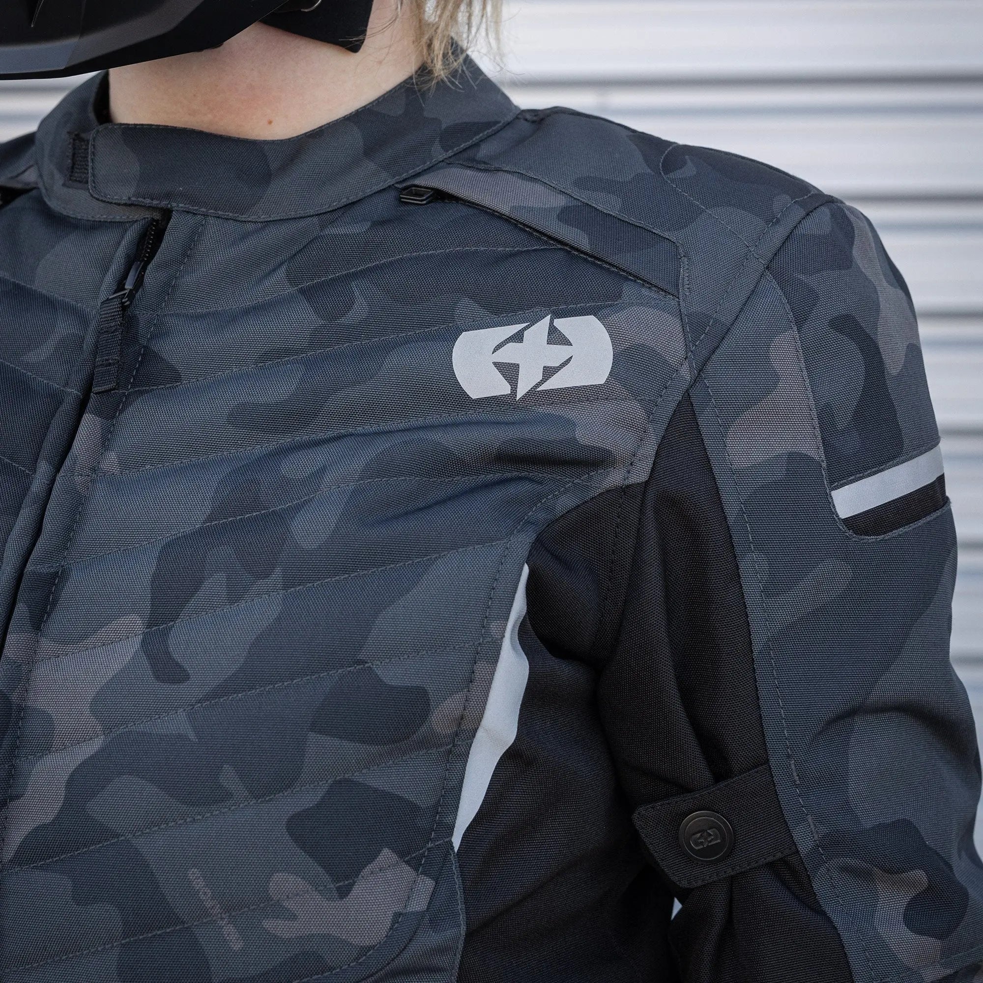 Oxford Valencia D2D 3.0 Ladies Textile Jacket Black Camo - FREE UK Shipping, FREE 365 Day Returns | Moto Central