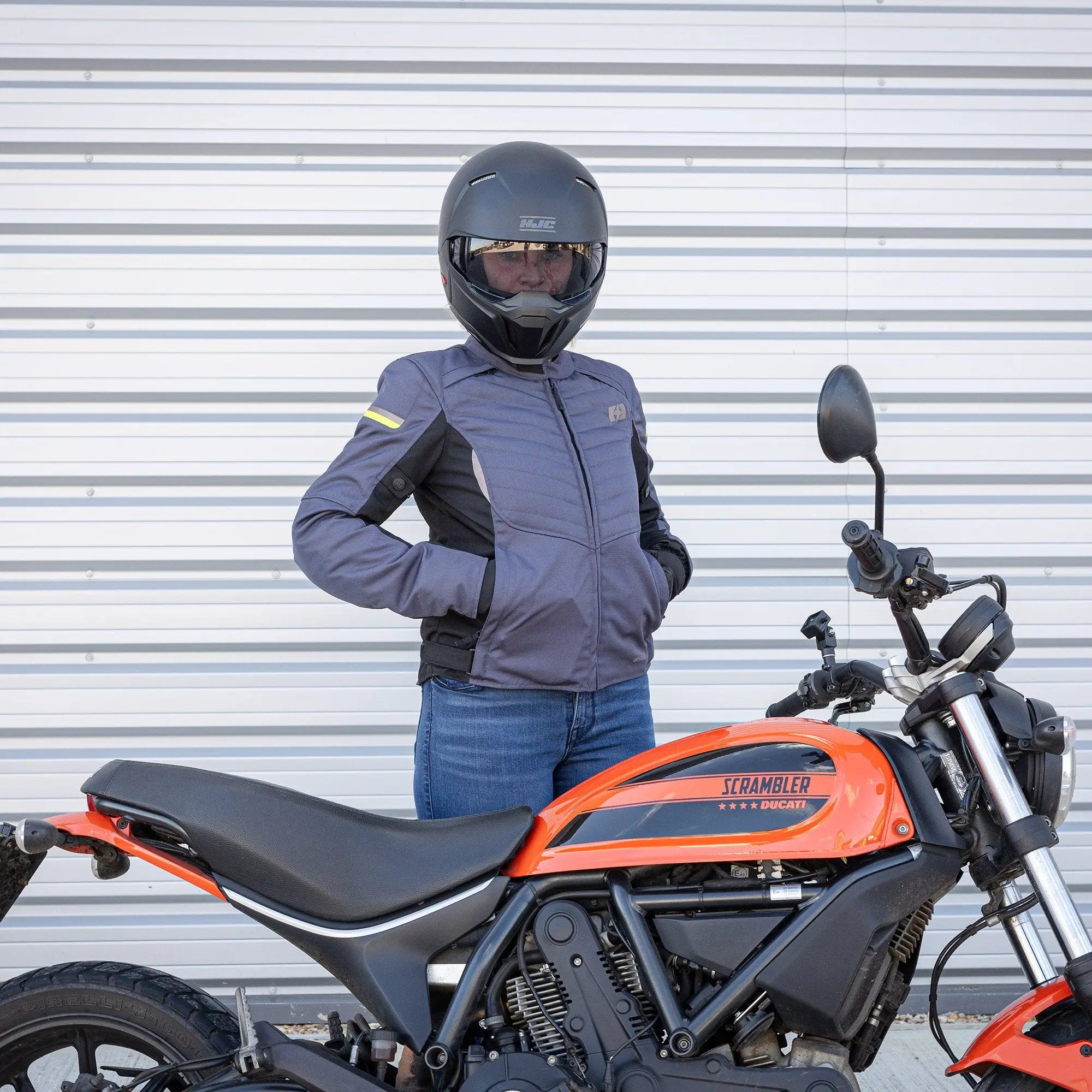 Oxford Valencia D2D 3.0 Ladies Textile Jacket Grey / Black - FREE UK Shipping, FREE 365 Day Returns | Moto Central