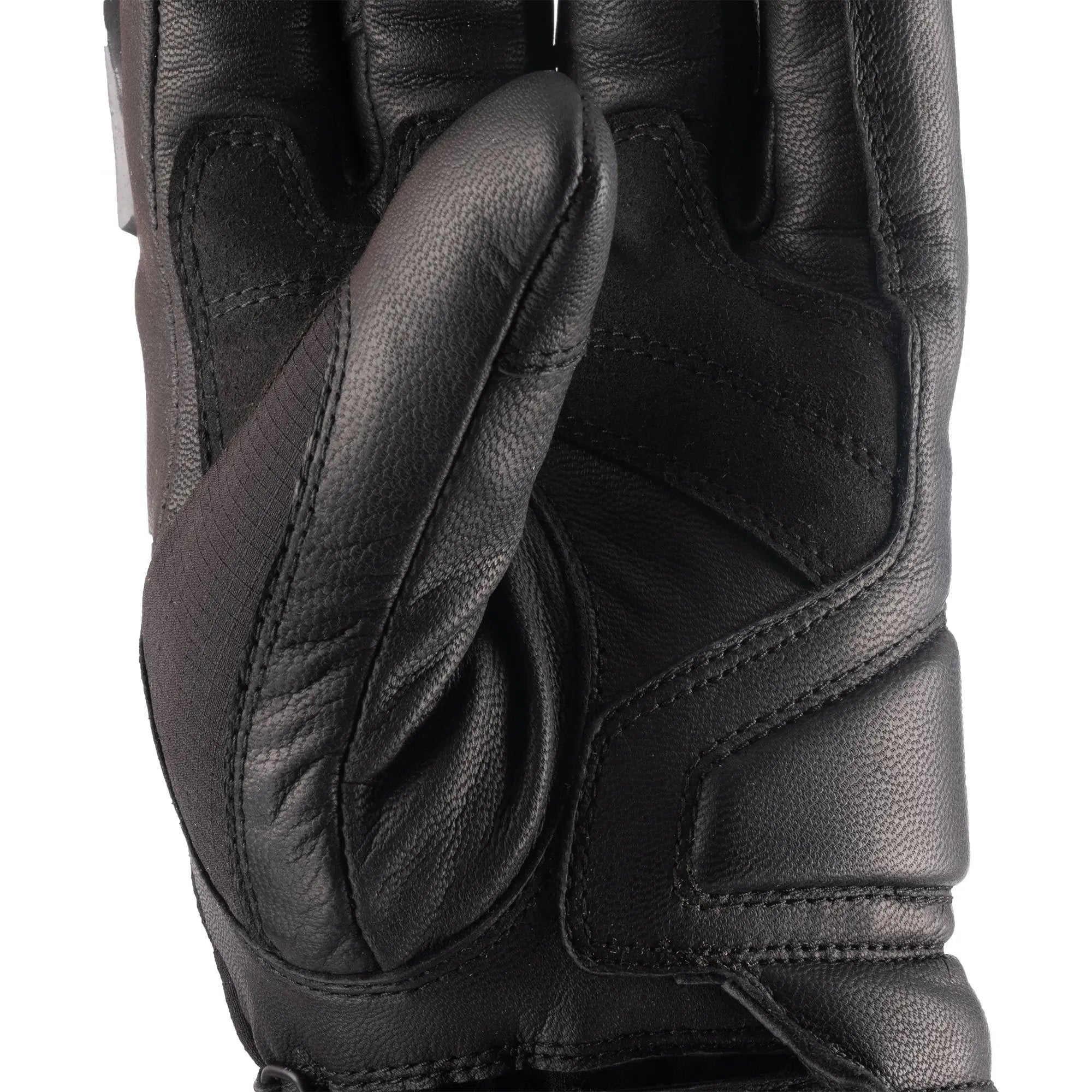 Oxford Vancouver 2.0 D2D Leather & Textile Gloves Black - FREE UK Shipping, FREE 365 Day Returns | Moto Central