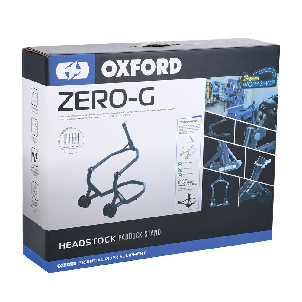 Oxford ZERO-G Headstock Paddock Stand Grey