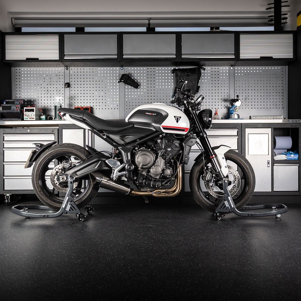 Oxford Zero-G Front Dolly Paddock Stand Grey