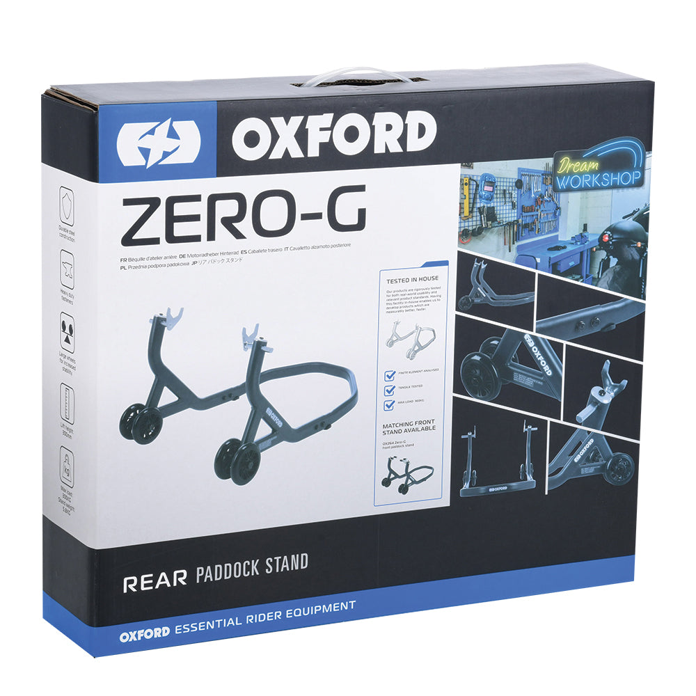 Oxford Zero-G Rear Paddock Stand Grey