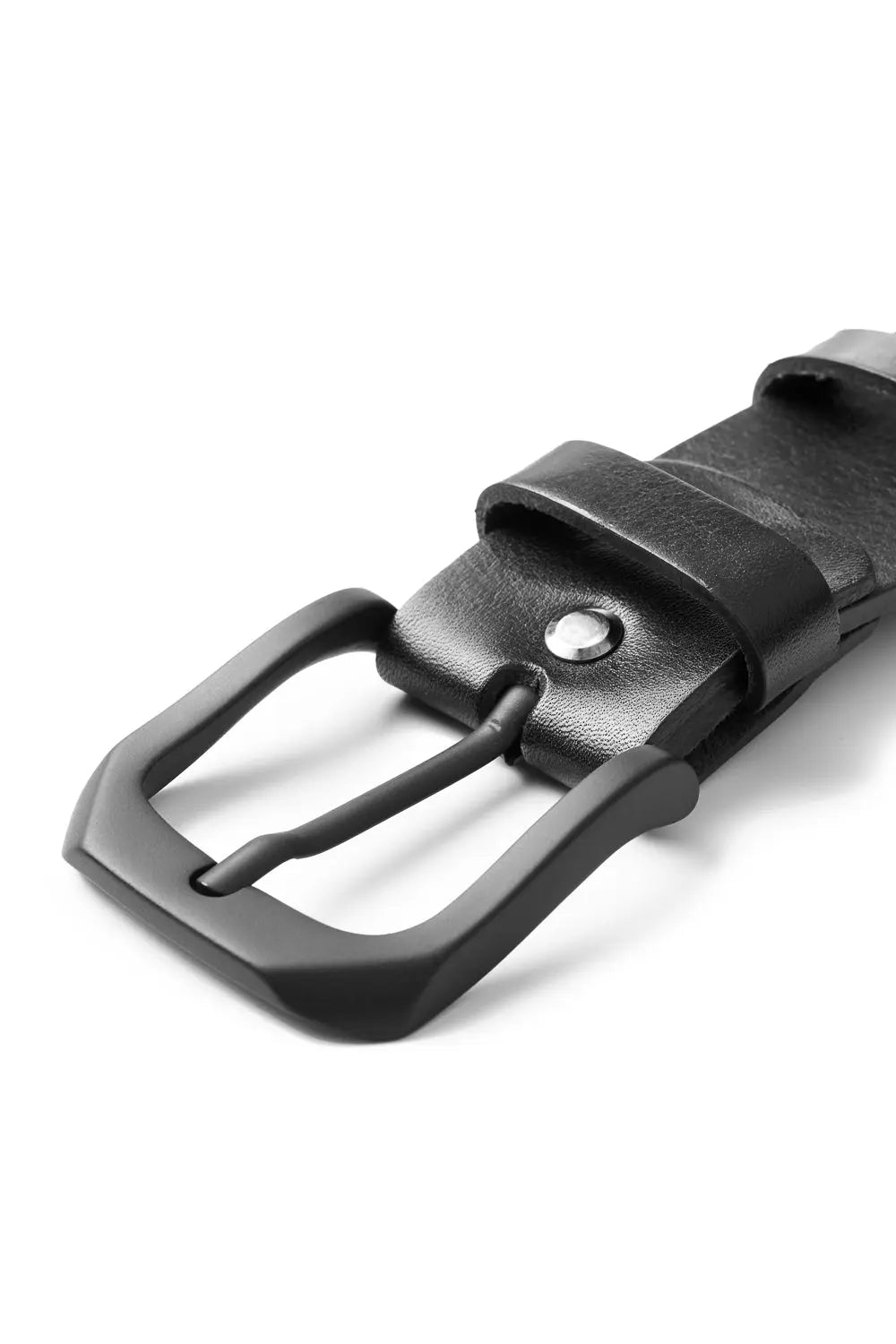 Pando Moto Himo 3 Full Grain Leather Belt Black FREE UK Delivery, FREE 365 Day Returns | Moto Central