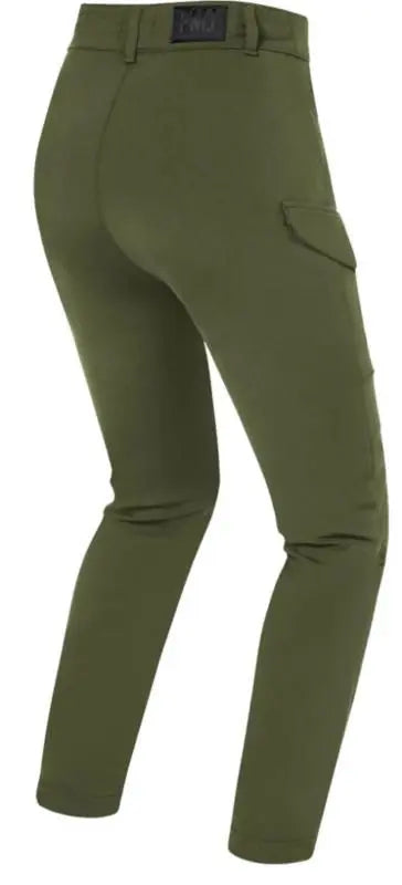 PMJ Sidney Ladies Jeans Army Green - FREE UK Shipping, FREE 365 Day Returns | Moto Central
