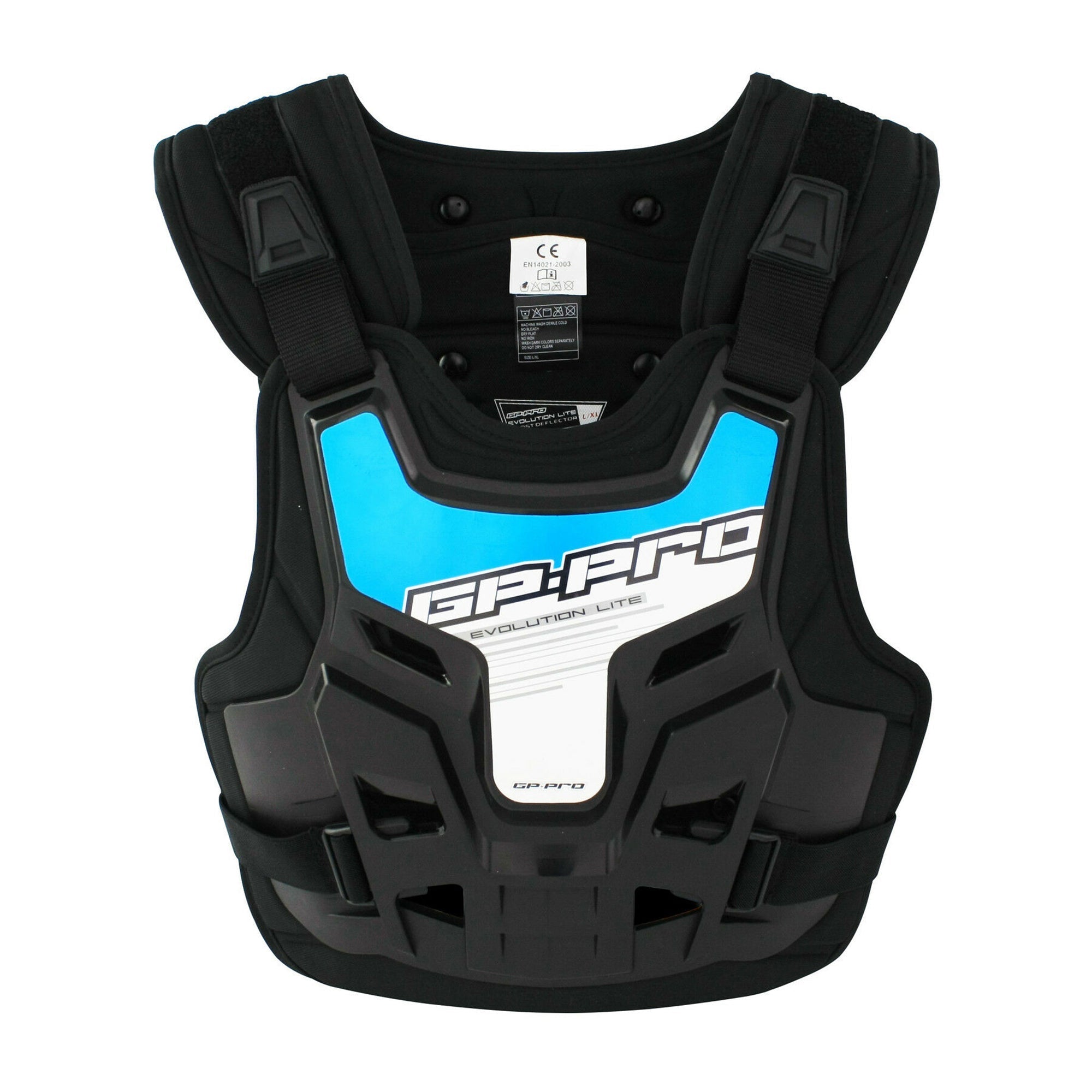 GP Pro Evolution Lite Body Armour Chest / Back Protector With Blue Sticker