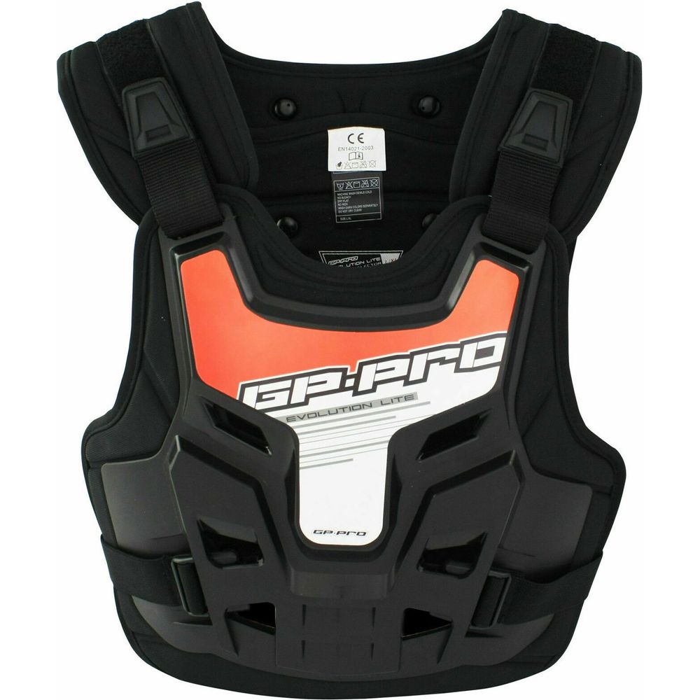 GP Pro Evolution Lite Body Armour Chest / Back Protector With Orange Sticker