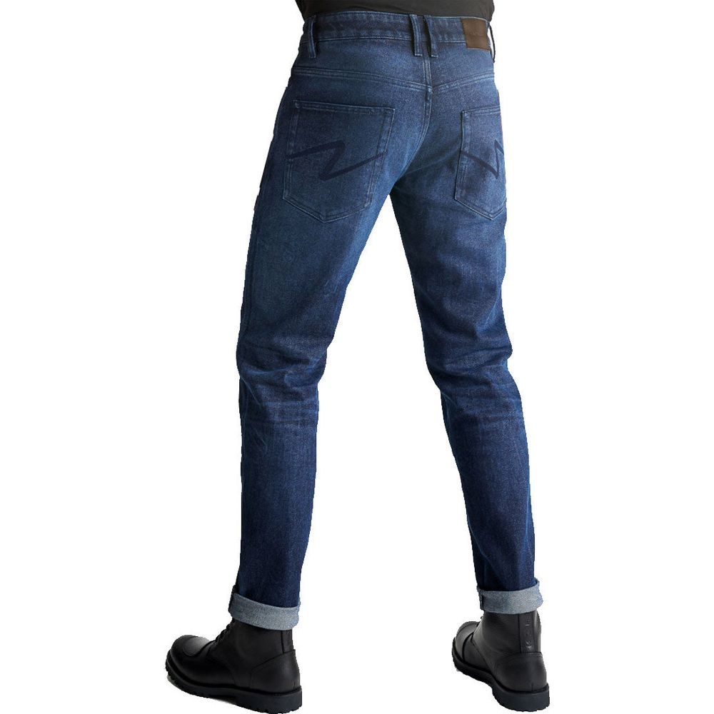 Pando Moto Arnie Slim Fit Denim Jeans Blue