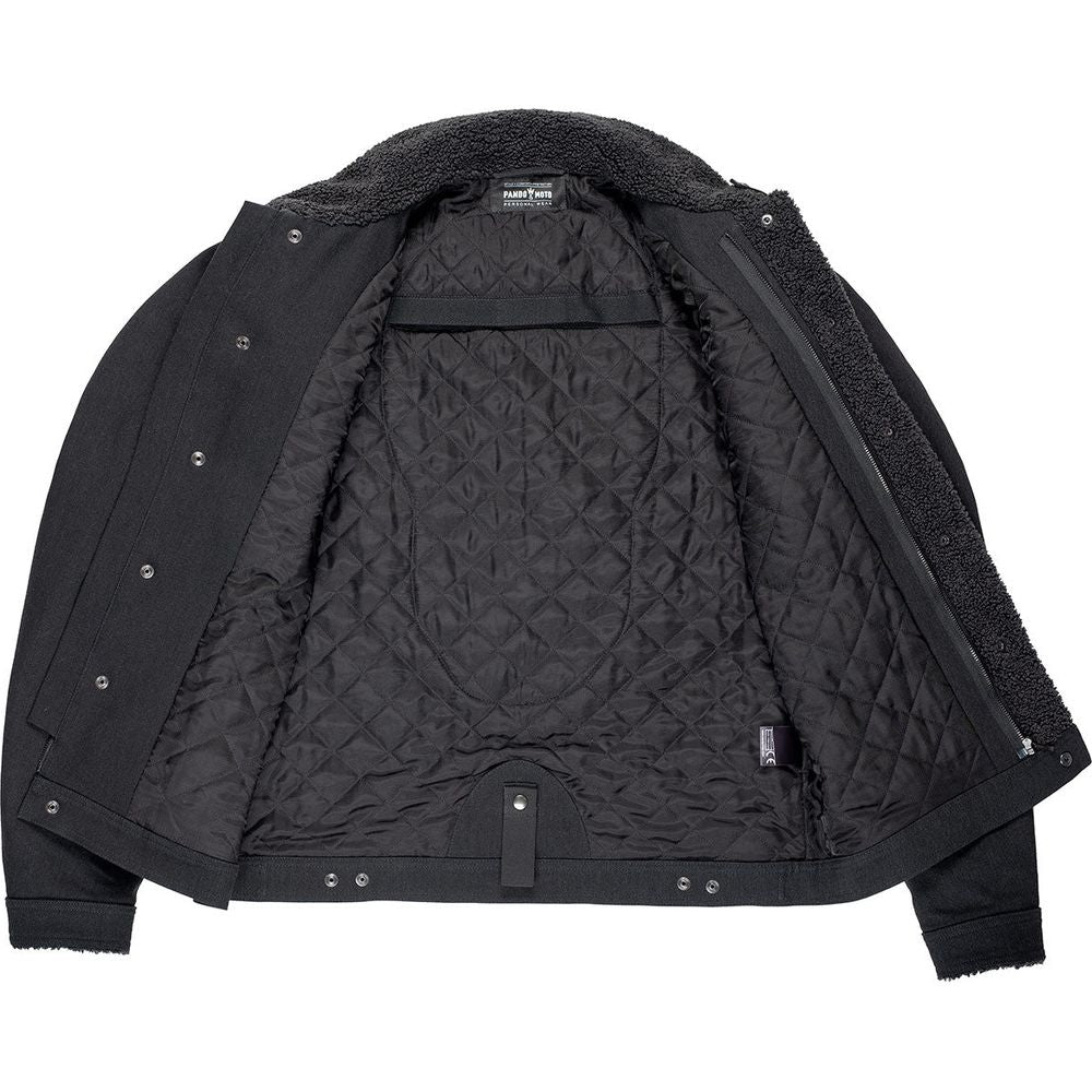 Pando Moto Husky 2.0 Denim Jacket Black