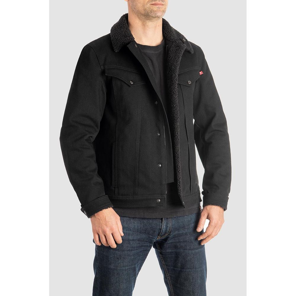 Pando Moto Husky 2.0 Denim Jacket Black
