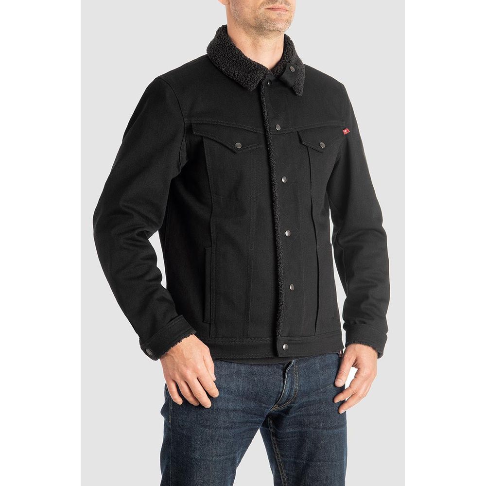 Pando Moto Husky 2.0 Denim Jacket Black