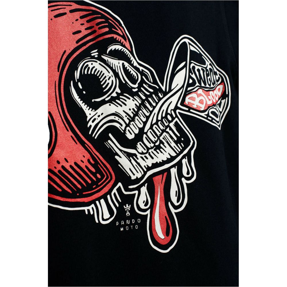 Pando Moto John Skull 01 Sweatshirt Black