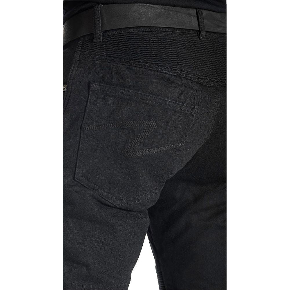 Pando Moto KarlDo Slim Fit Denim Jeans Black