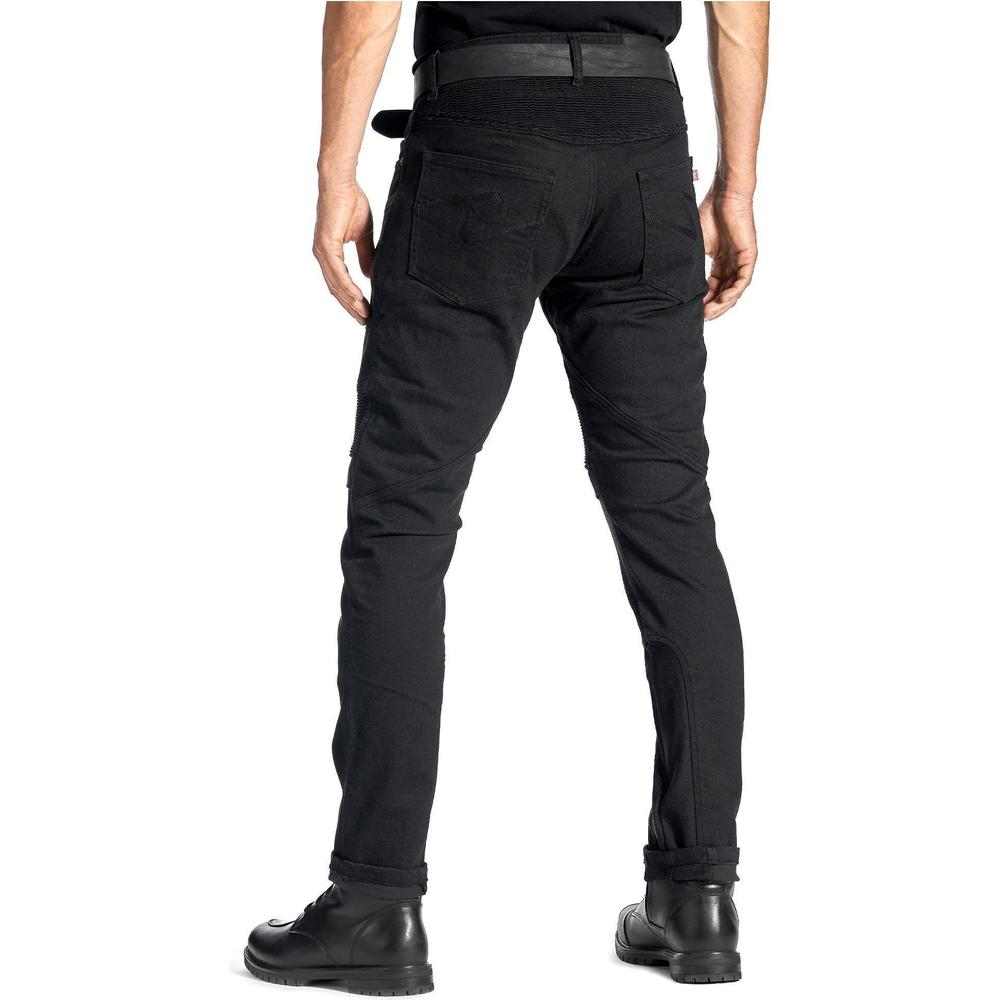 Pando Moto KarlDo Slim Fit Denim Jeans Black