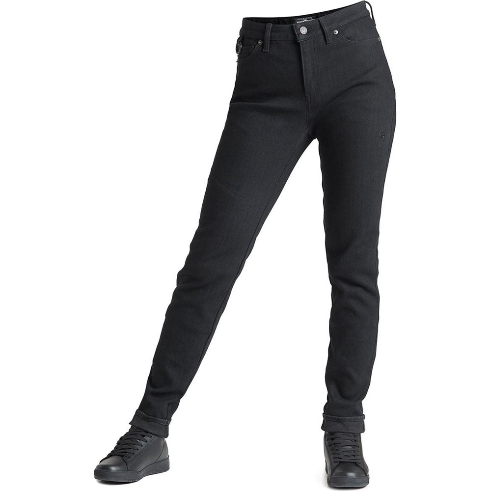 Pando Moto Kissaki Dyn 01 Ladies Denim Jeans Black