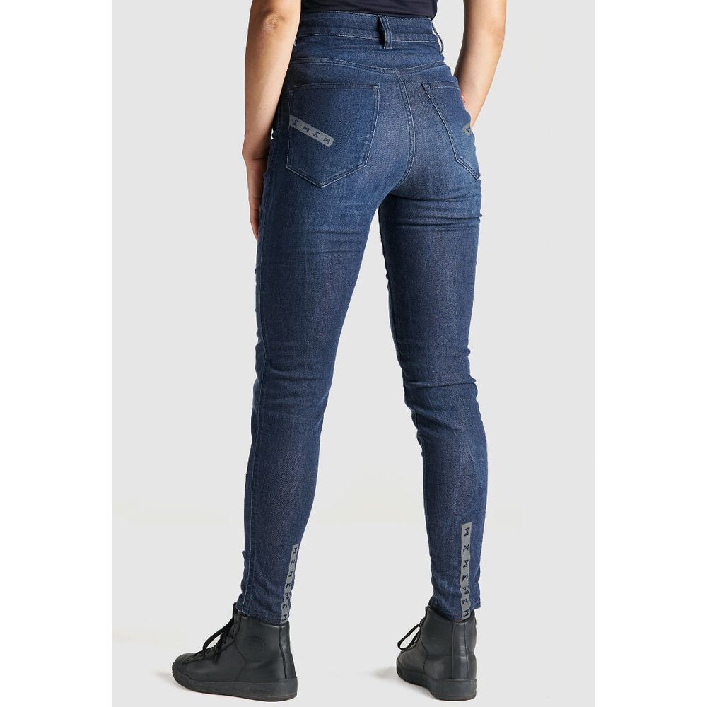 Pando Moto Kusari Cor 02 Ladies Skinny Fit Denim Jeans Blue