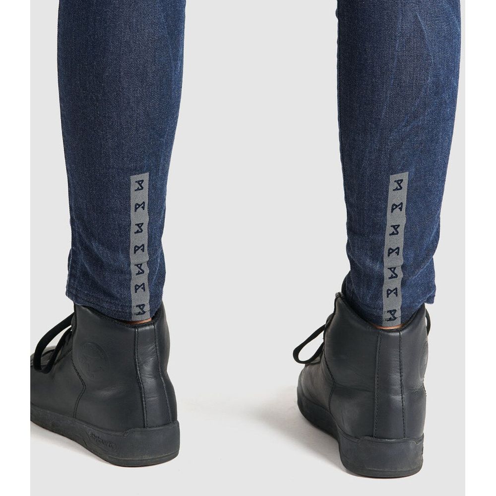 Pando Moto Kusari Cor 02 Ladies Skinny Fit Denim Jeans Blue
