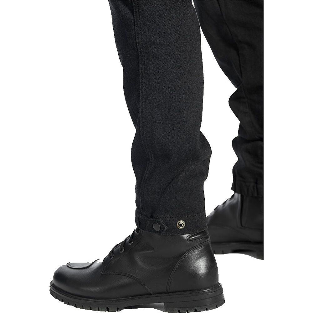 Pando Moto Mark Kev 01 Slim Fit Cargo Trouser Black