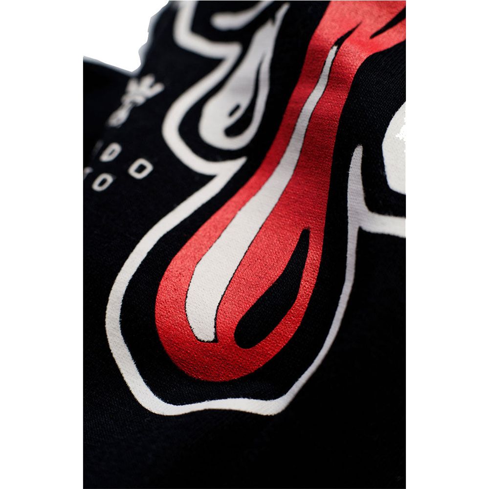 Pando Moto Mike Red Skull T-Shirt Black