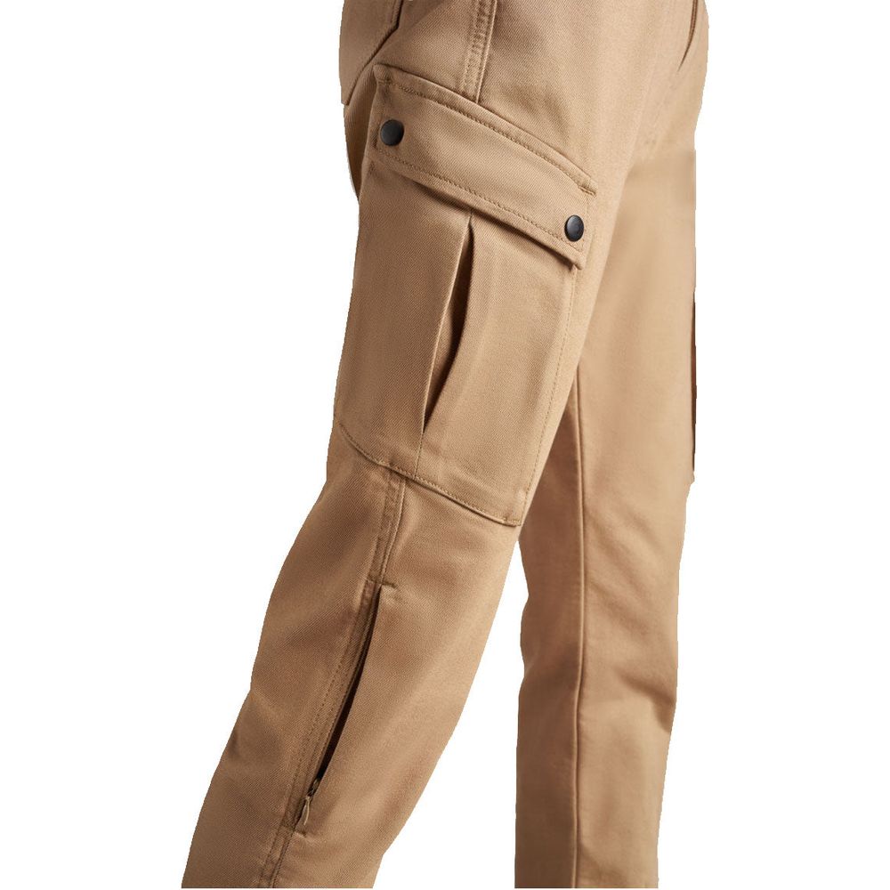 Pando Moto Mila Ladies Cargo Trouser Beige