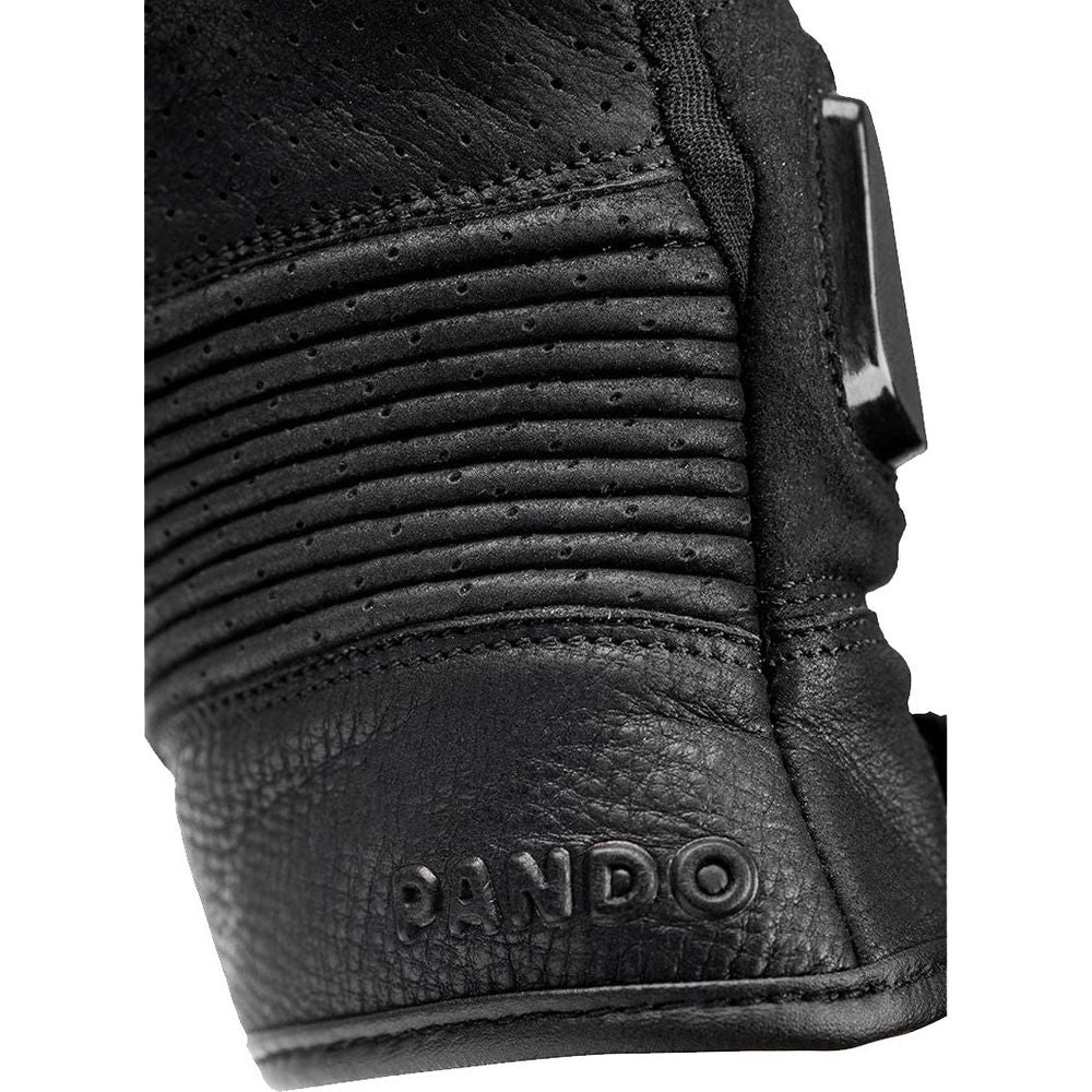 Pando Moto Onyx Summer Leather Gloves Grey
