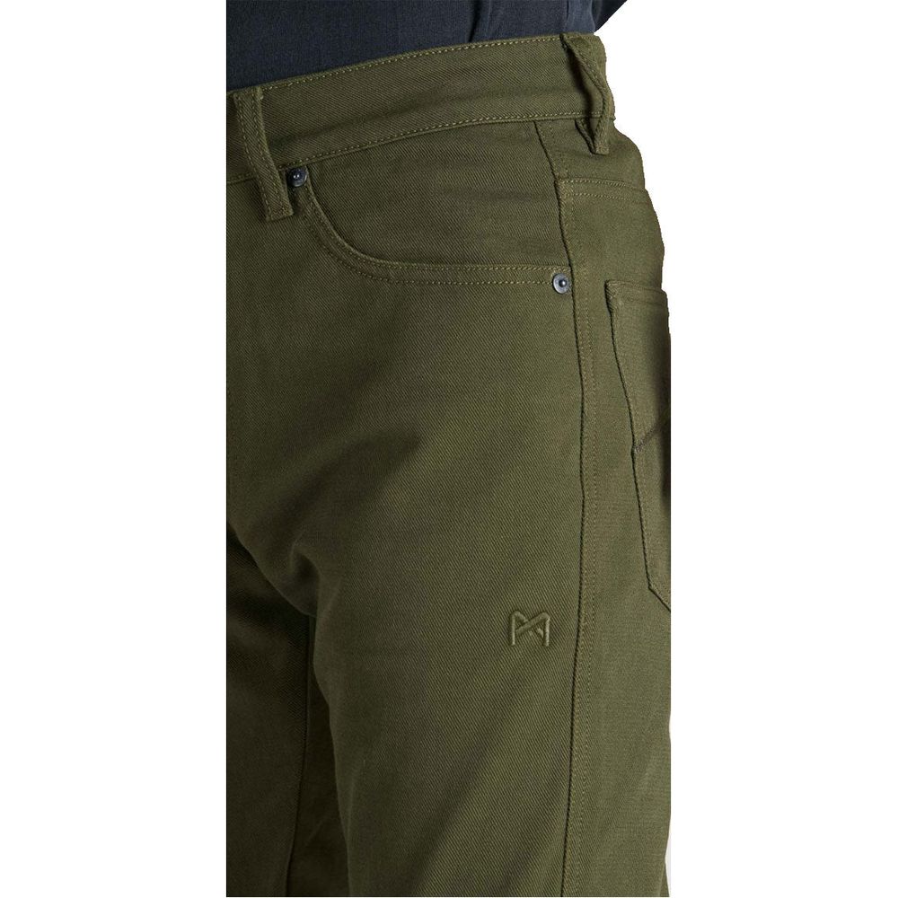 Pando Moto Robby Arm 02 Slim Fit Cargo Jeans Olive