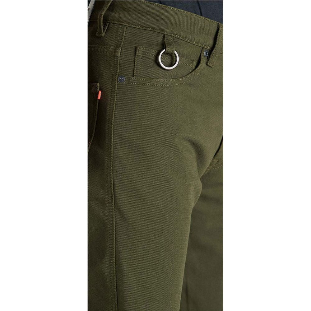 Pando Moto Robby Arm 02 Slim Fit Cargo Jeans Olive