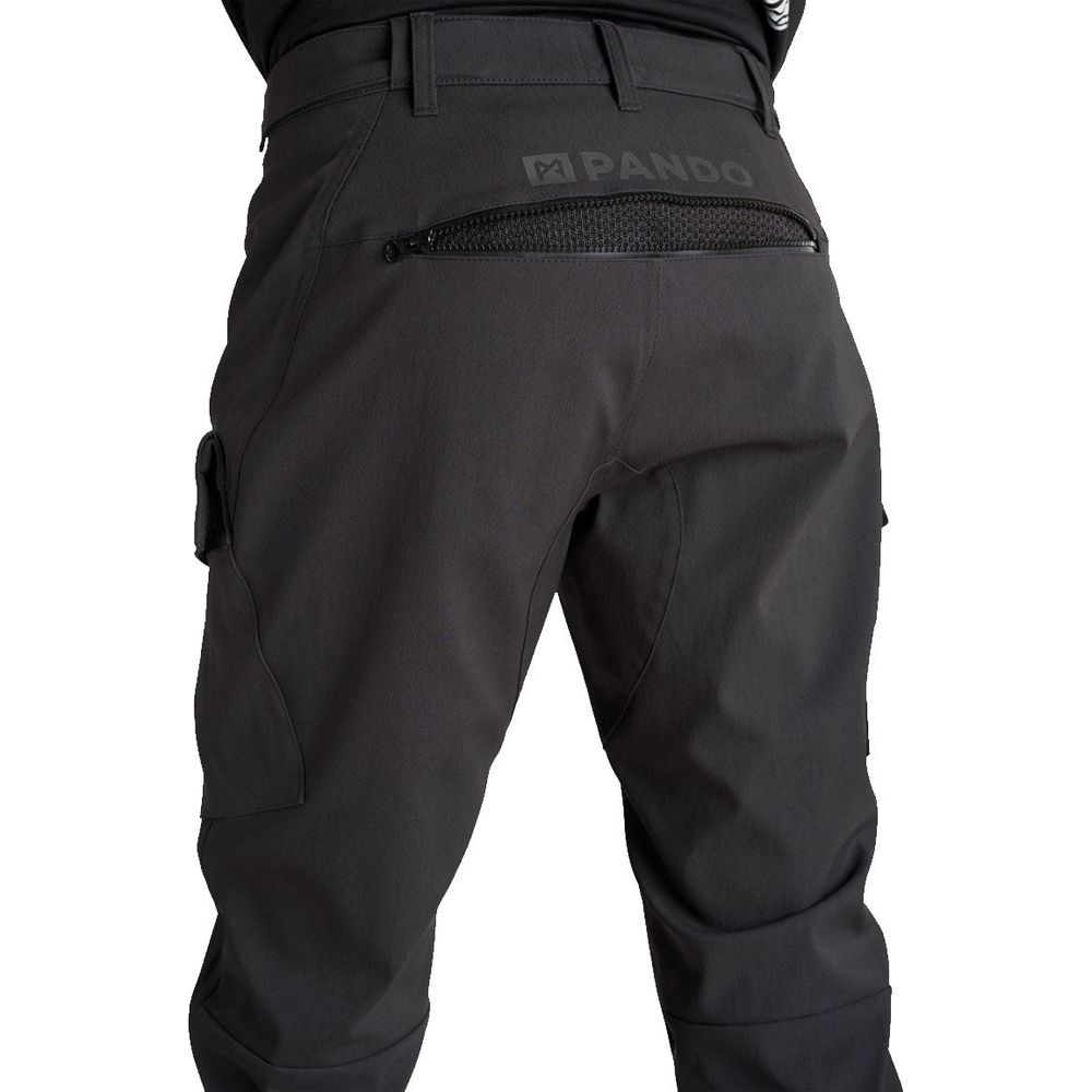 Pando Moto Triton Waterproof Slim Fit Textile Trouser Black