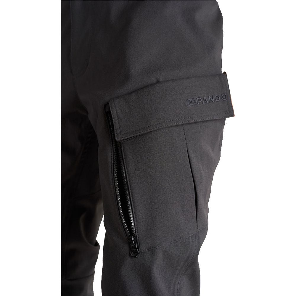 Pando Moto Triton Waterproof Slim Fit Textile Trouser Black