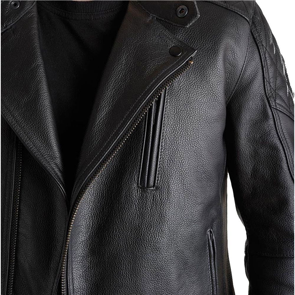 Pando Moto Twin Leather Jacket Black